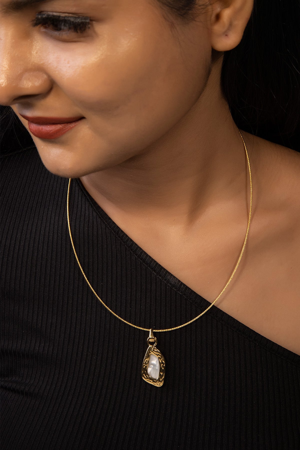 Buy White Stone Studded Pendant Set by Beauty Spot Jewellery for Women online at ScrollnShops